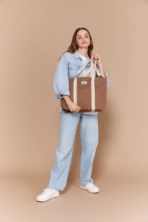 Sac cabas césar cannelle