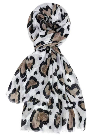 Foulard panthere paillette