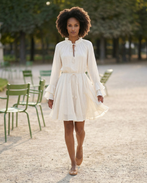 Robe volants linette