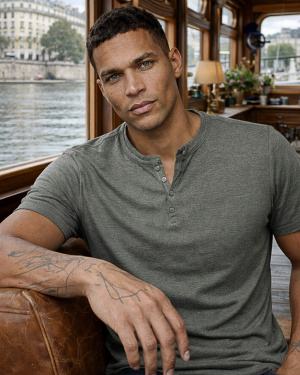 Tee shirt col v marius