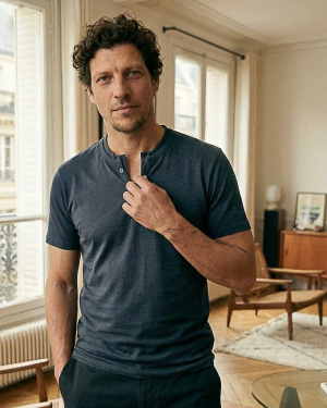 Tee shirt col v marius