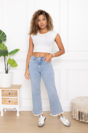 Jeans 7/8 macramé