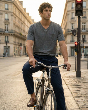 Tee shirt col v john