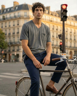 Tee shirt col v john