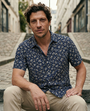 Chemisette pop fleurs