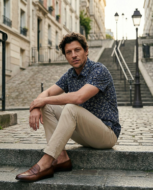 Chemisette pop fleurs