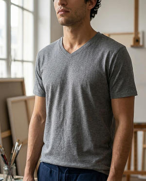 Tee shirt col v john