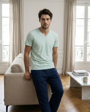 Tee shirt col v john