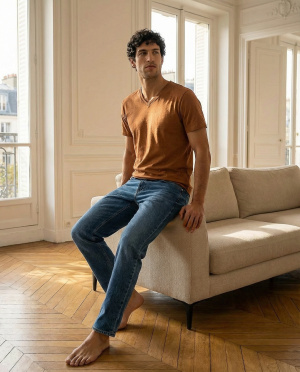 Tee shirt col v john