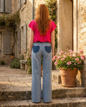 Jeans sophie coeur fonce