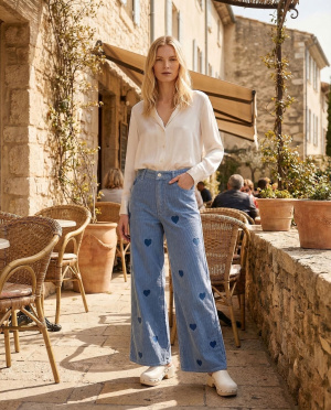 Jeans sophie raye coeur