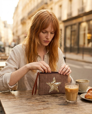 Porte monnaie etoile