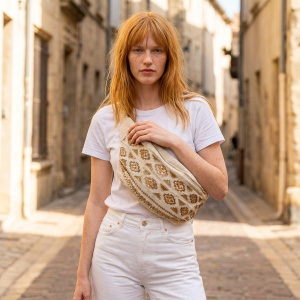 Sac lune brode noeud