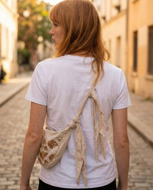 Sac lune brode noeud