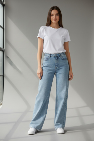 Jeans large paillette