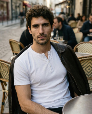 Tee shirt col v marius