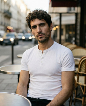 Tee shirt col v marius