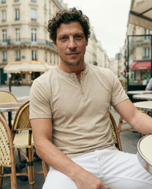 Tee shirt col v marius