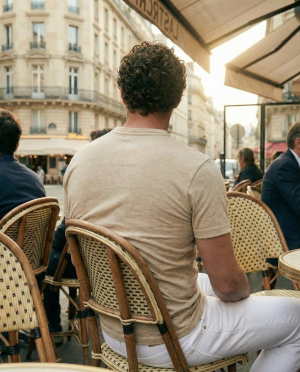 Tee shirt col v marius