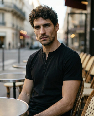 Tee shirt col v marius