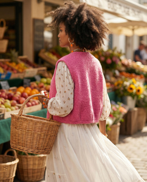 Gilet sans manches flora