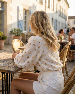 Blouse bouquet ballon