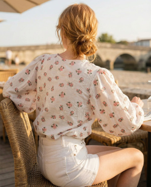 Blouse bouquet ballon