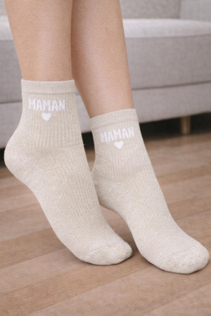 Chaussette Maman paillette