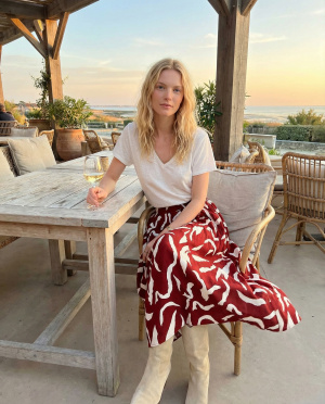 Jupe longue graffiti