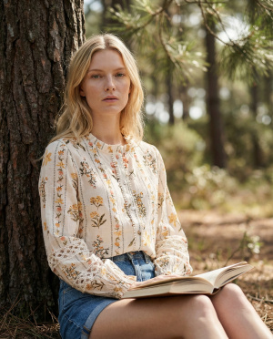 Chemisier albertine iris