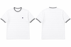 Tee shirt raye jacquard