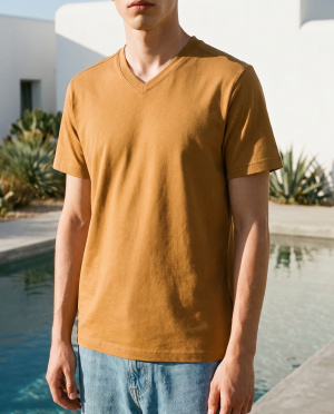 Tee shirt col v clyda