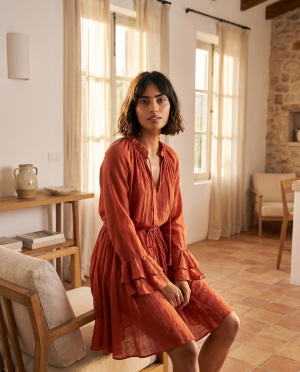 Robe volants linette