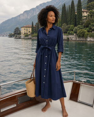 Robe chemise noeud