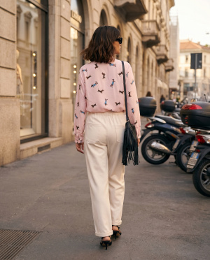 Pantalon pierrot lurex