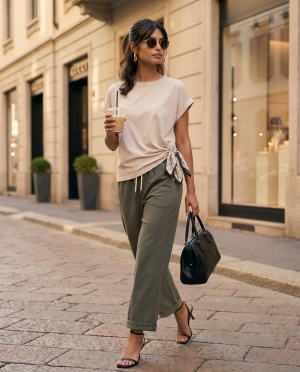 Pantalon pierrot lurex