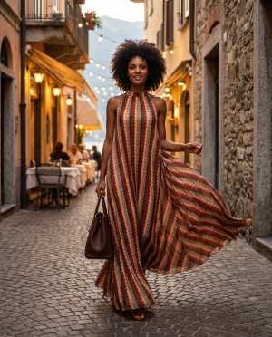 Robe xena plissee