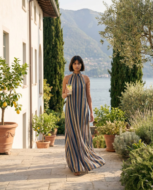 Robe xena plissee