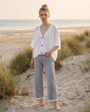 Pantalon 7/8 aurore