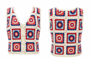 Gilet crochet aurore