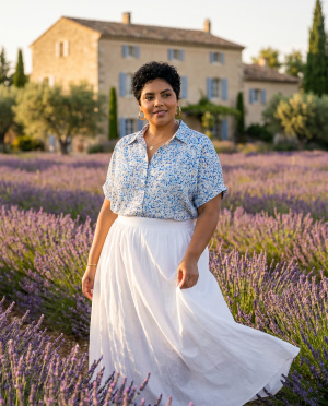 Chemisette fleurette