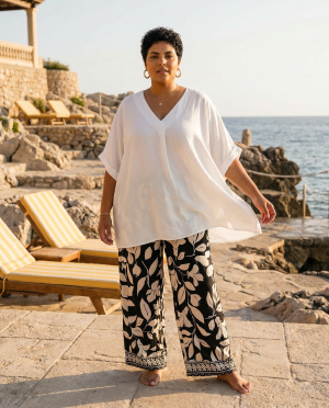 Pantalon feuille