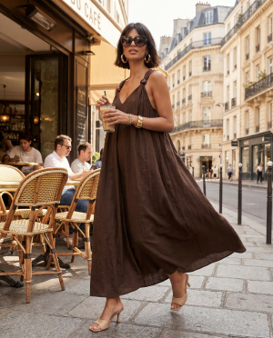 Robe power perles