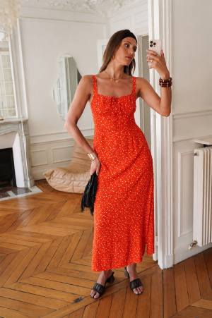 Robe jeanne balconne