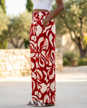Pantalon rumba large pince