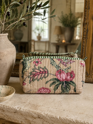Trousse de toilette pompon
