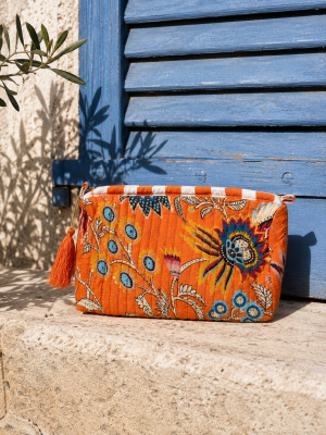 Trousse de toilette pompon