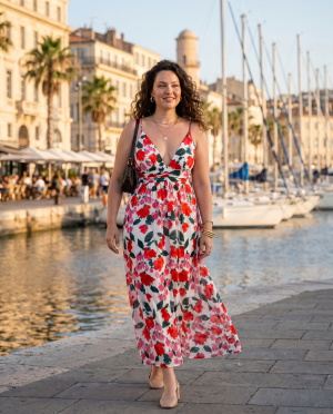 Robe aquarelle flora