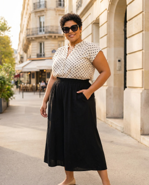 Jupe culotte wide