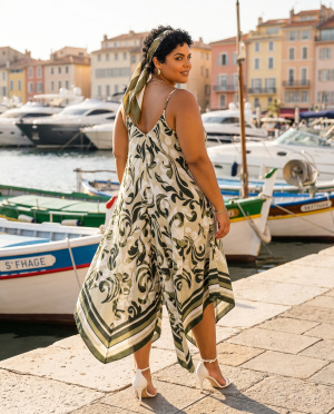 Robe arabesque bretelles